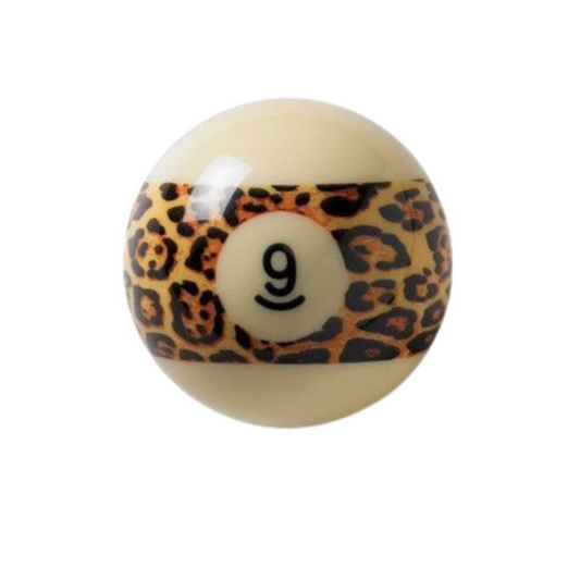 9 Ball Leopard Sticker